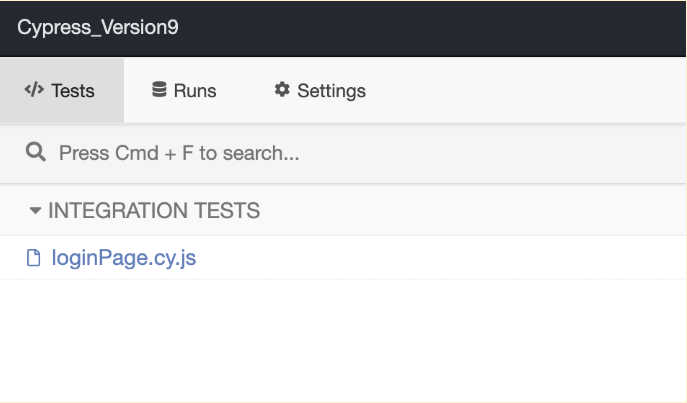 Disable test using config file Example